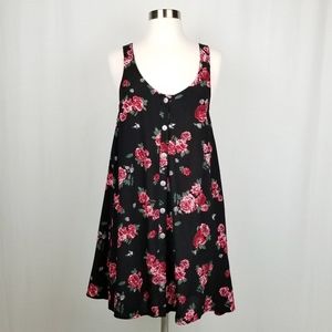 Gypsy Warrior rose print sleeveless dress XS